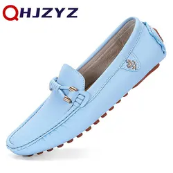 Leather Loafers For Men 2023 Handmade Moccasins Men Flats Casual Leather Shoes Luxury Comfy Mens Loafers Size 47 Zapatos Hombre