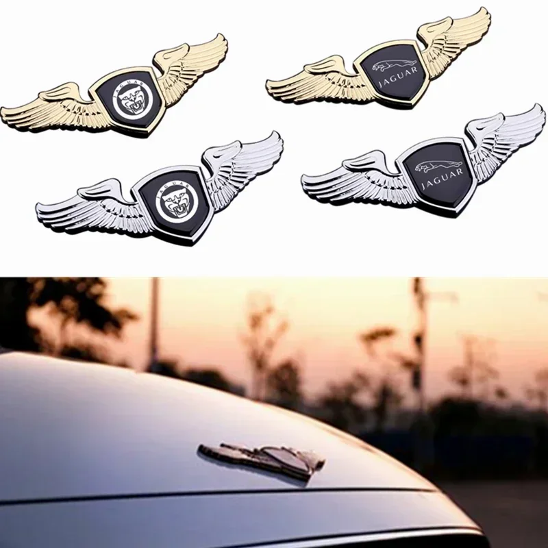 

Metal Chromed Car Sticker Front Hood Emblem Badge For Jaguar XF XJ XE XK F-Type X-Type F-Pace I-Pace E-Pace XKR XFL XJS