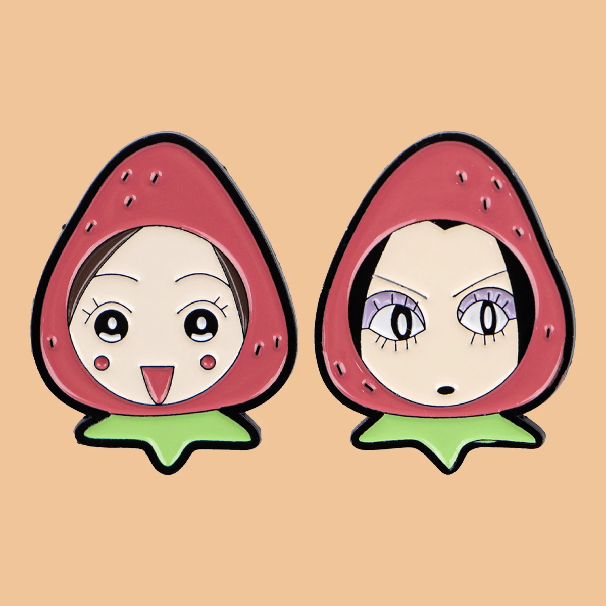 

Anime Strawberry Girls Enamel Pins Cute Cartoon Pin Badge on Backpack Lapel Brooch Costume Accessories Fashion Jewelry Kid Gifts