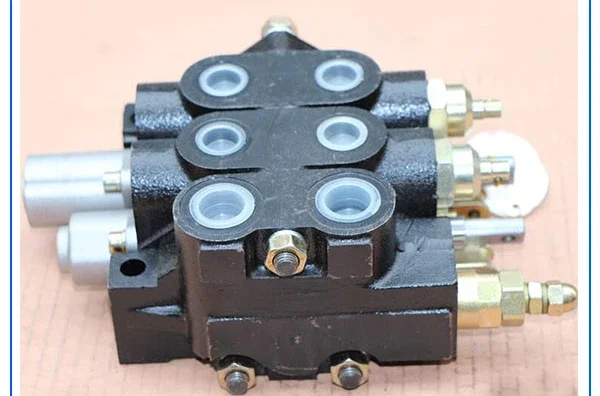 50l/min 2 spools hydraulic sectional directional control valve for earth moving machines DF-50 series