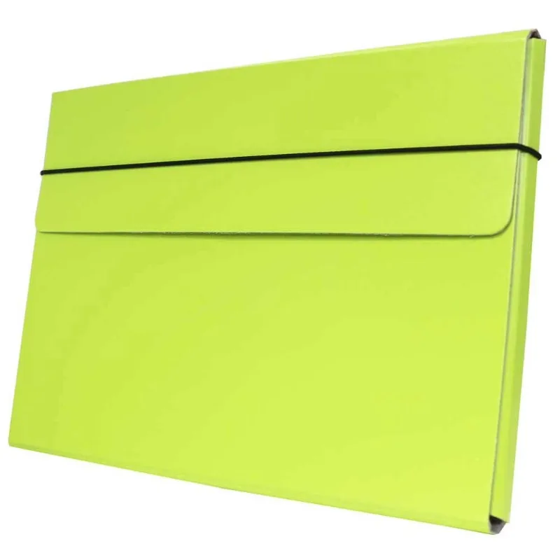 Elastic Portfolio, 9.25X12.5X.5, 1/Pack, Lime Green