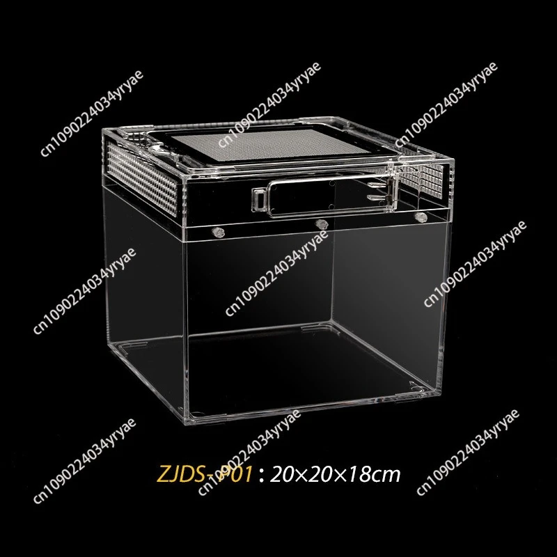

Акриловая прозрачная квадратная коробка для кормления домашних животных, креативная простота, восхождение, домашнее животное, черепаха, рептилия, ящерица, змея, хомяк