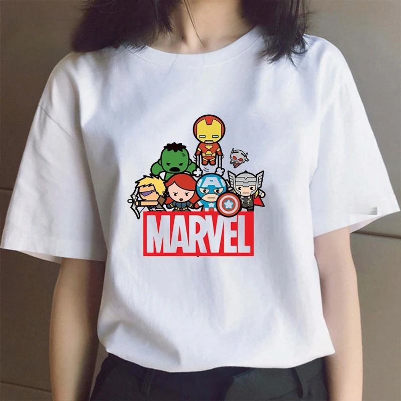 

Marvel Hero T-Shirt, Cartoon Spider-Man Iron Man Graphic Tee for Kids Boys Casual Summer Short Sleeve Top Wear
