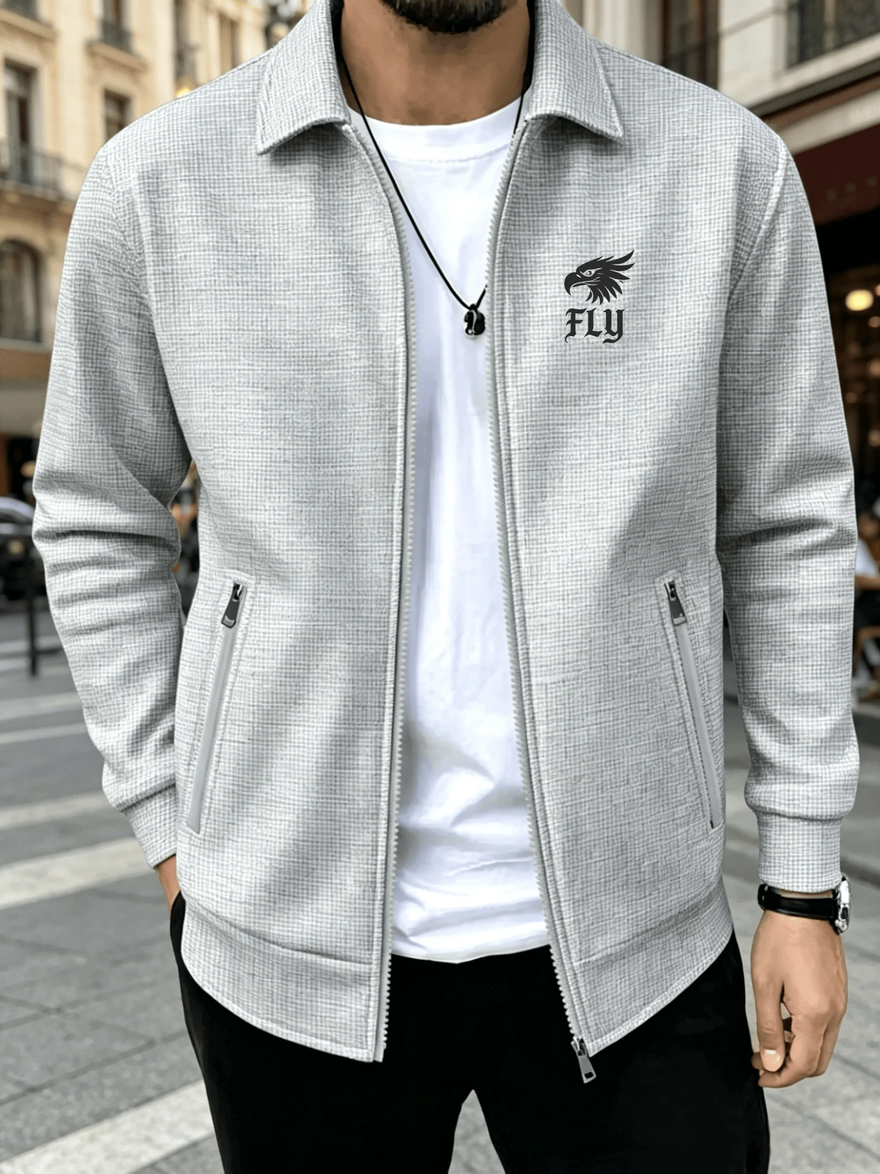 The ideal choice for spring and autumn: durable spring and autumn hiking jackets. Outdoor leisure exploration, zipper and multi-