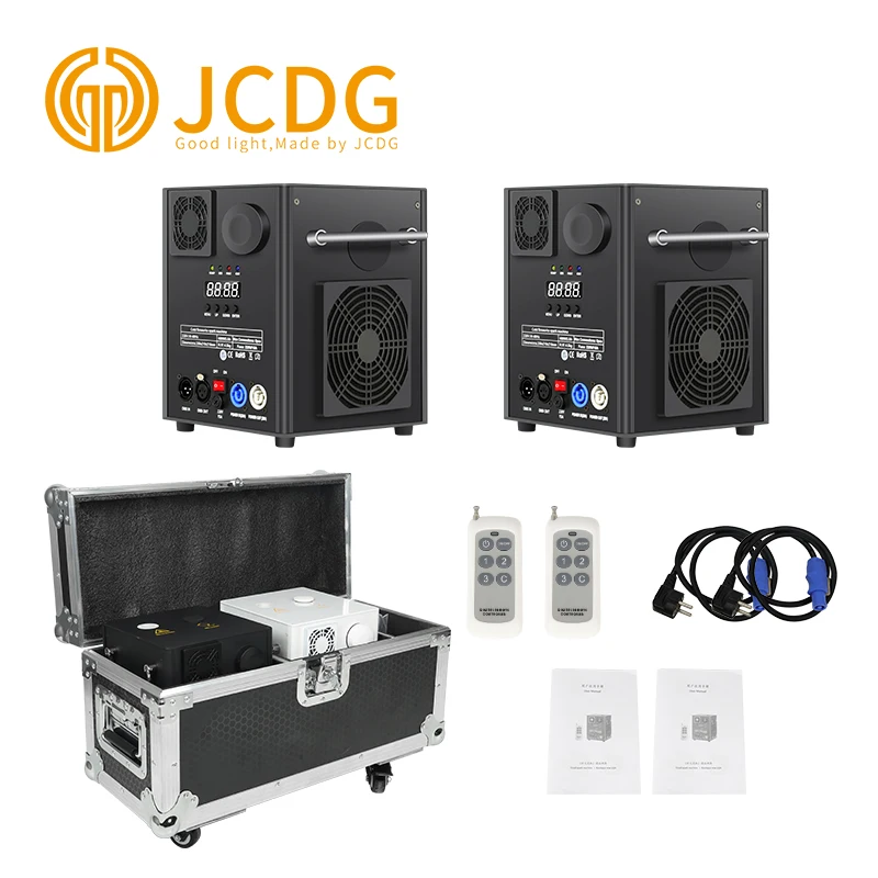 

2pcs with 1 Flight Case 650W Cold Spark Machines Powder DMX Remote Wireless Cold Firework Fountain Stage for Wedding Party Show