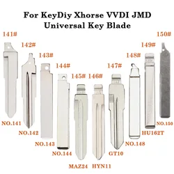 141-150# Universal Uncut Remote Flip Car Key Blank Blade For KeyDiy KD Xhorse VVDI JMD For FAW Luxgen BaoJun Mazda Hyunda Toyota