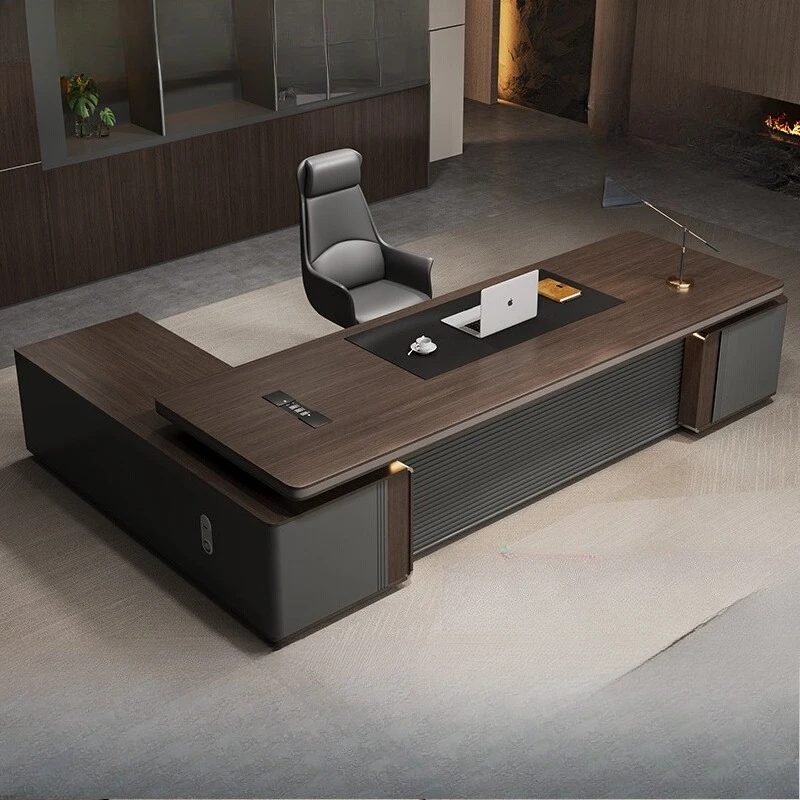 

Strong Wooden Executive Desk Storage Drawers Large Wood Cheap Office Desks Modern Luxury Mesa De Escritorio Office Furniture