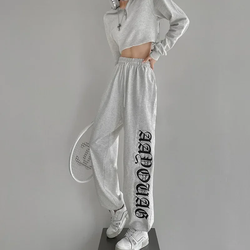 

American Vintage Hiphop High Street Sports Women's Pants Korean Style Harajuku Baggy Casual Trousers Sweatpants Y2k Streetwear