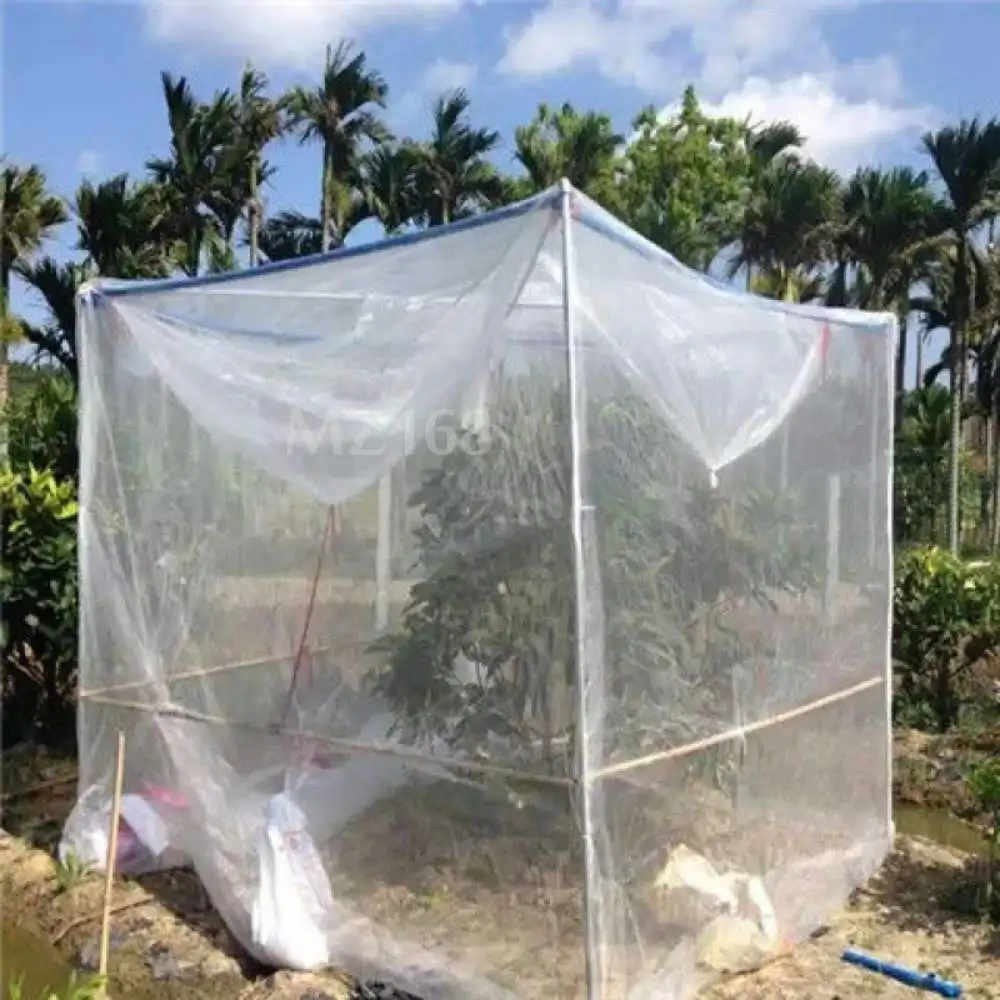 80Mesh Tuin Nylon Insectennet Cover Plant Fruitboom Cover Anti-Vogel Net Beschermende Groente Gewas Kas Cover Met Rits