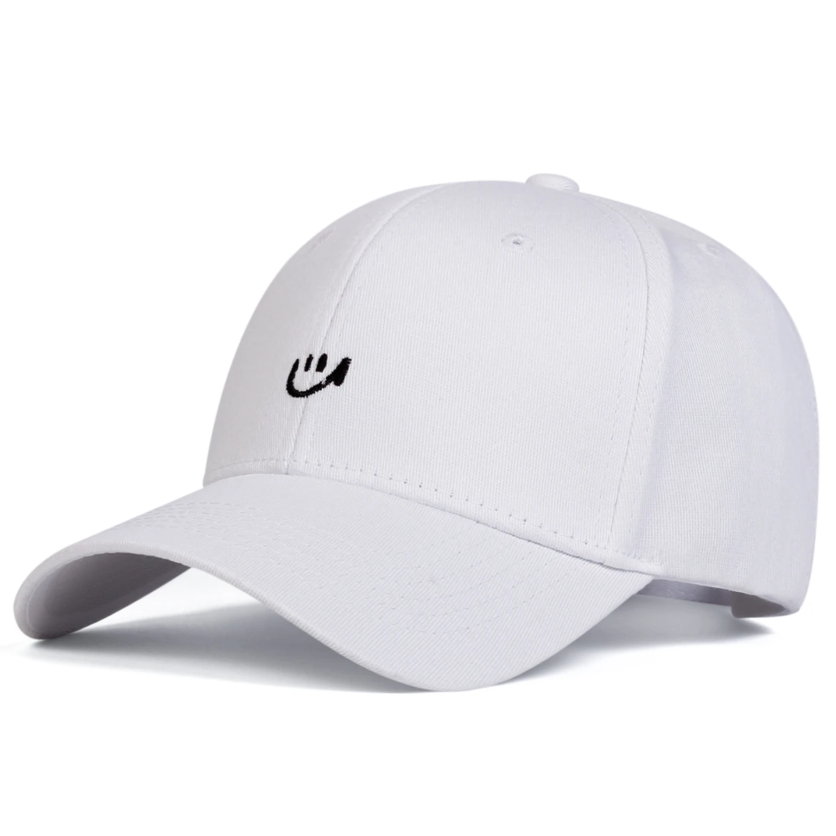 Unisex Smiling Face Embroidery Baseball Caps Spring Autumn Outdoor Adjustable Casual Hats Sunscreen Hat