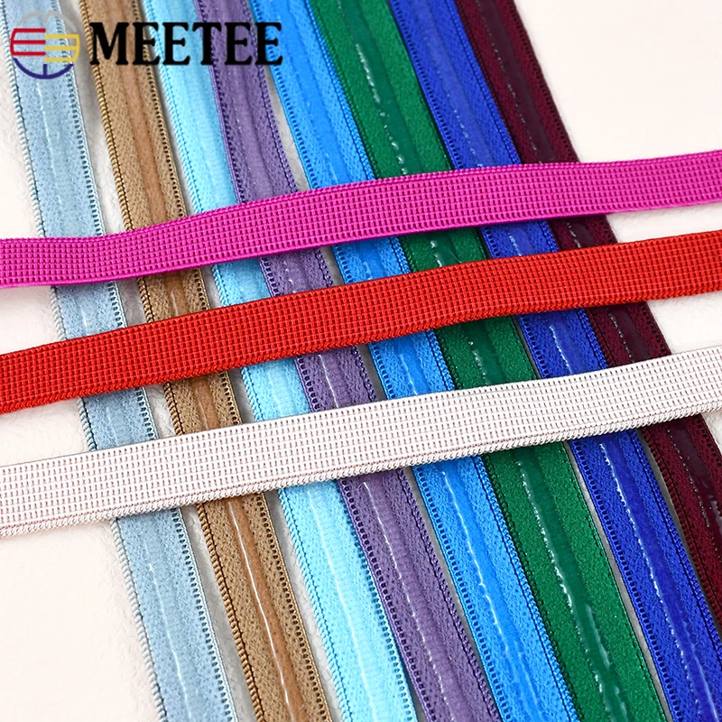 

2-20M Non-slip Elastic Band for Sewing 10mm Silicone Rubber Bands Underwear Belt Bra Strap Elastics Tapes Clothing Accessories