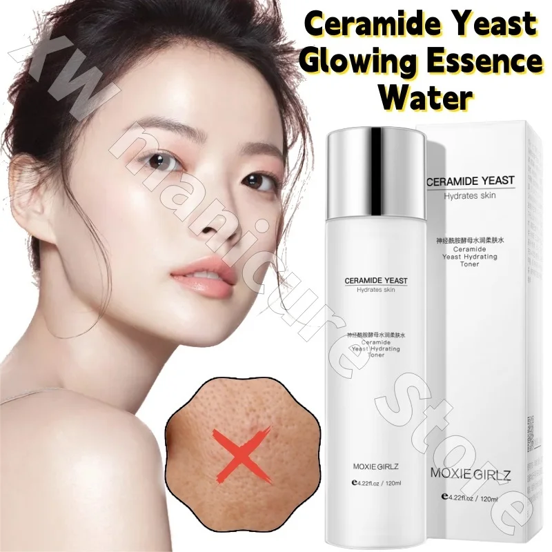 

Ceramide Yeast Hydrating Softening Water Hydrating Moisturizing Firming Finening Finening Skin Tone Glowing Water Essence 120ml