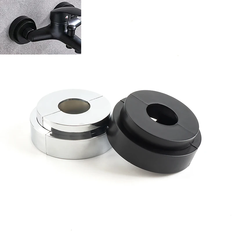 Retractable Magnetic Decorative Cover Heighten Shower Wall Faucet Pipe Plug Cover Disassembly-free Chrome Wall Faucet Hole Cover