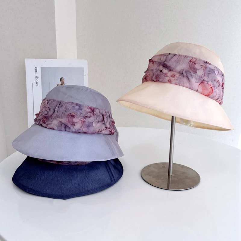 

Превосходное качество, защита от солнца, 100% шелковая панама из тутового шелка, модная элегантная женская кепка для бассейна на весну и лето, вечерние путешествия