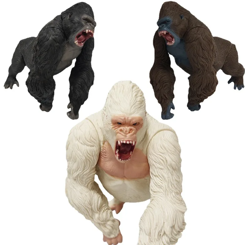 Simulation of Skull Island King Kong toy gorilla hand-made model large soft plastic doll hand-made ornaments