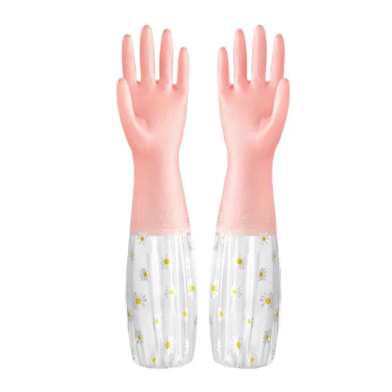 

CANBOUN Waterproof Housework Cleaning Gloves Kitchen Cleaning Latex Household Dishwashing Laundry Gloves Wear Resistant Rubber G