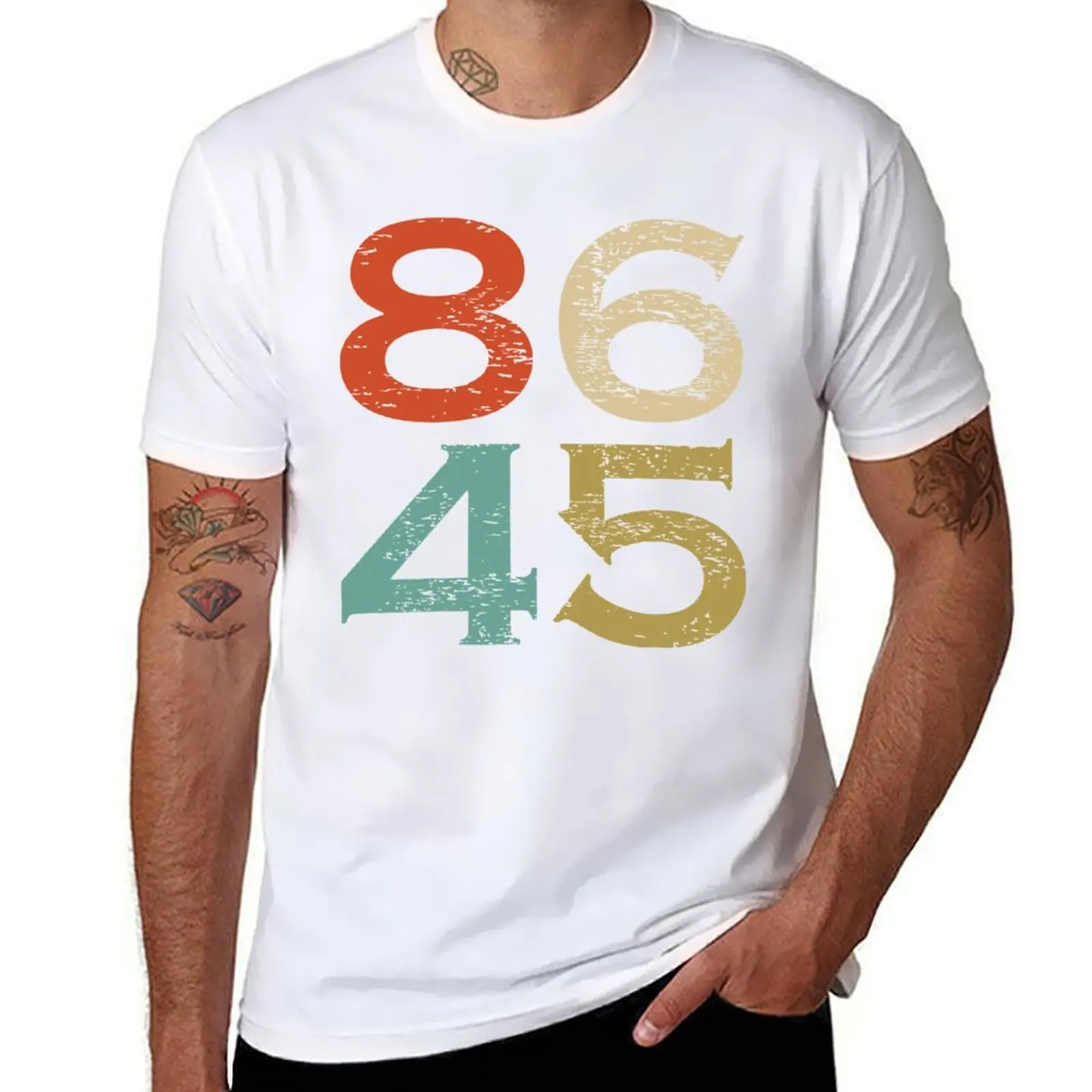 

Vintage 8645 T-Shirt t shirts for man pack cotton t shirts cotton 100% T-Shirt