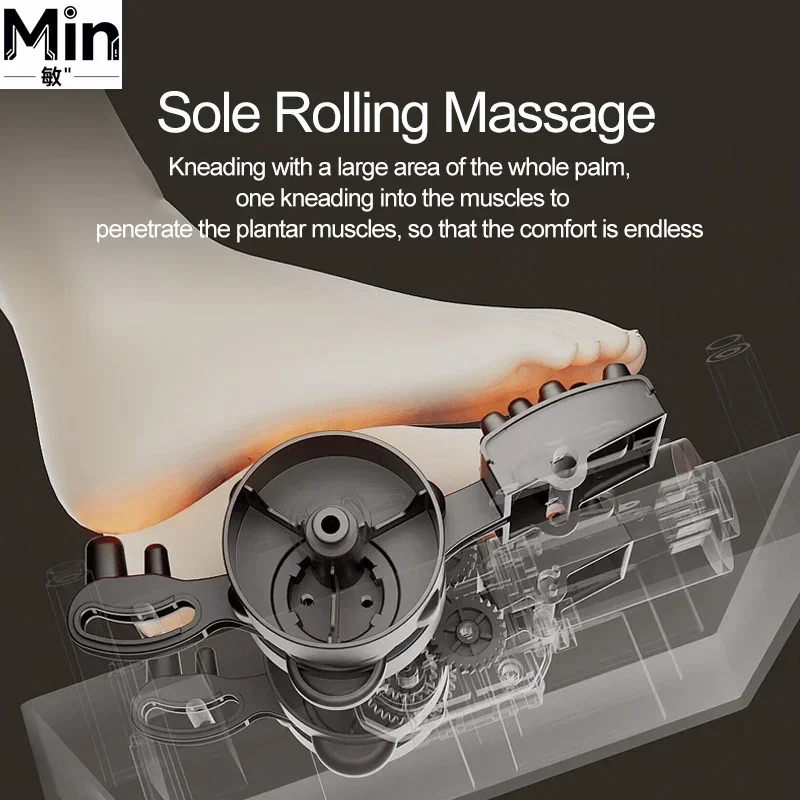 JinKaiRui Foot Massager Roller Kneading Heating Airbag Wrap Leg Calf Massager Fatigue Relief Gift