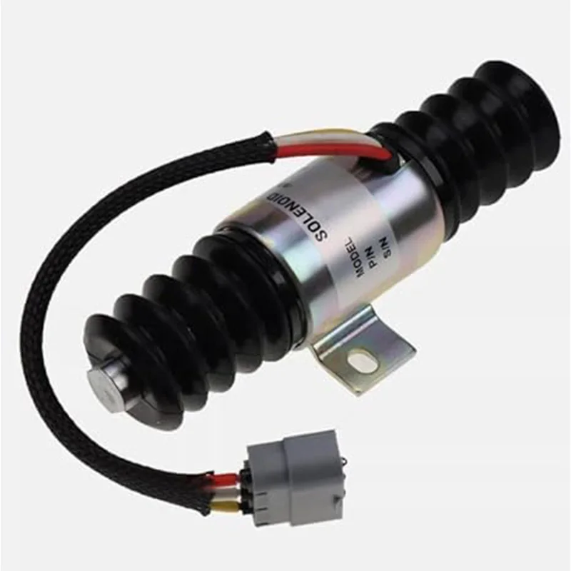 24V Shutdown Solenoid Valve 11033954 SA-4527-24 Compatible with for Volvo Wheel Loader L120C L90C L150C L150 L120B L90B L180