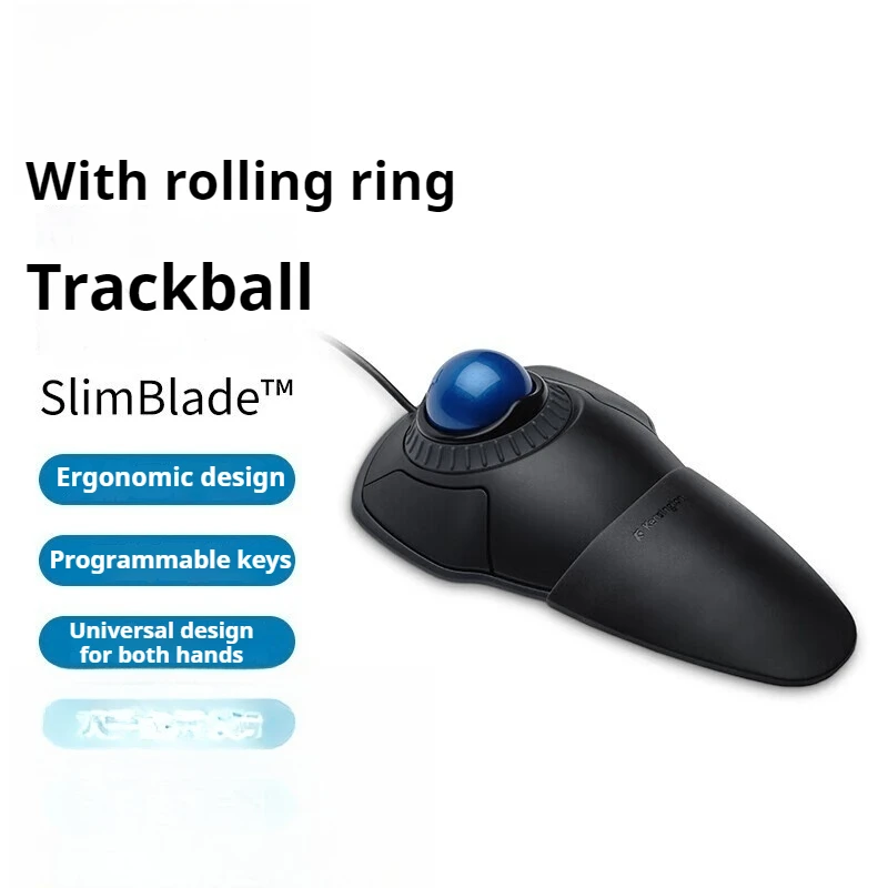 K72337 Trackball Mouse Wired Wireless 2-Button Scroll Ring Leisure Entertainment Business Office Personality Mouse Controller