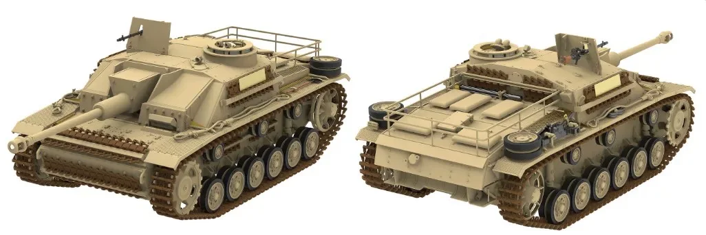 Rye Field 5073 1:35 Scale StuG III Ausf G Tank Early w/Full Interior Workable Track Links  Plastic Assembly Model Building Kit