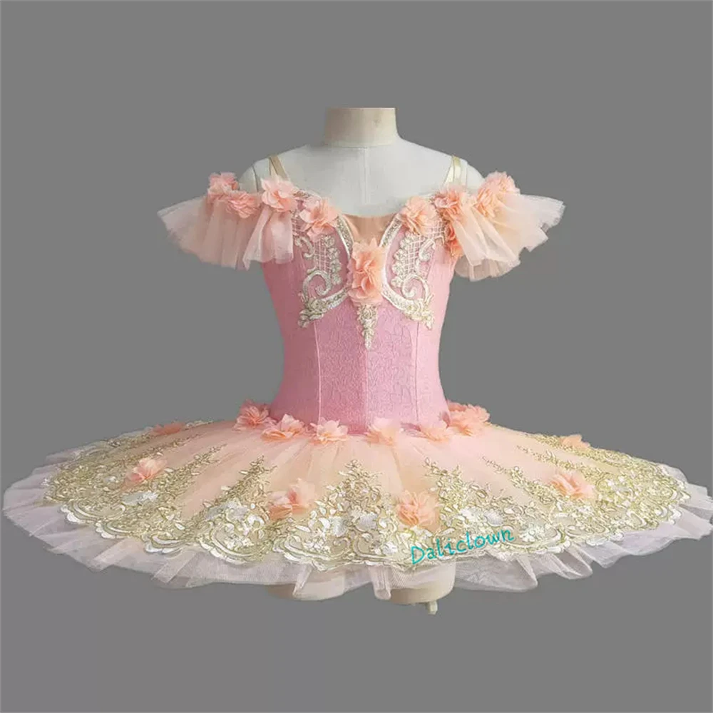 Tutu Danse Classique Robe Tutu Ballet Professionnelle Filles Et Adultes - Motif Floral Lavande