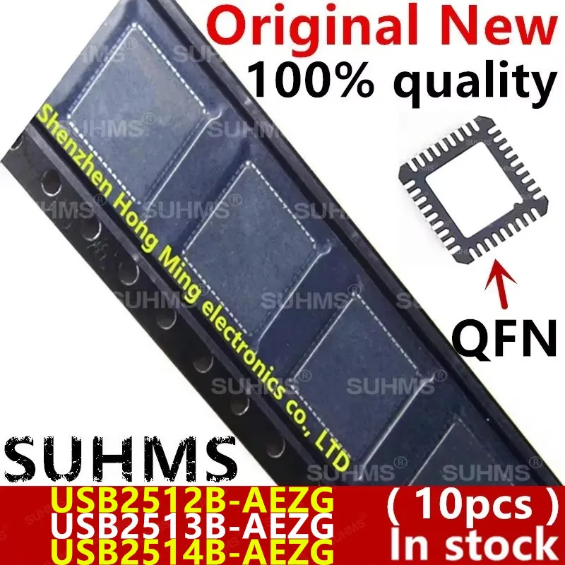 (10 peças) 100% Novo Chipset USB2512B USB2513B USB2514B USB2512B-AEZG USB2513B-AEZG USB2514B-AEZG QFN-36