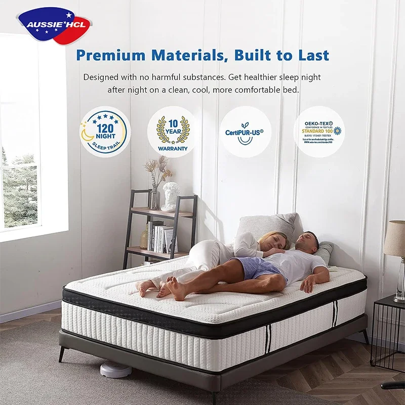 memory foam natural latex bed hotel mattress stores near me king queen single double size in box pocket spring mattress