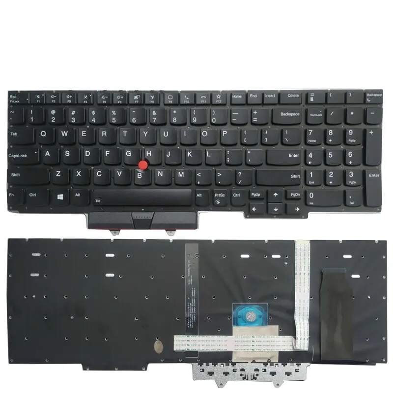 New Backlit US Keyboard For Lenovo ThinkPad E15 Gen 2 SN20U63990 FRU:01XY010/With Palmrest Upper Cover Case AP1HK000D00