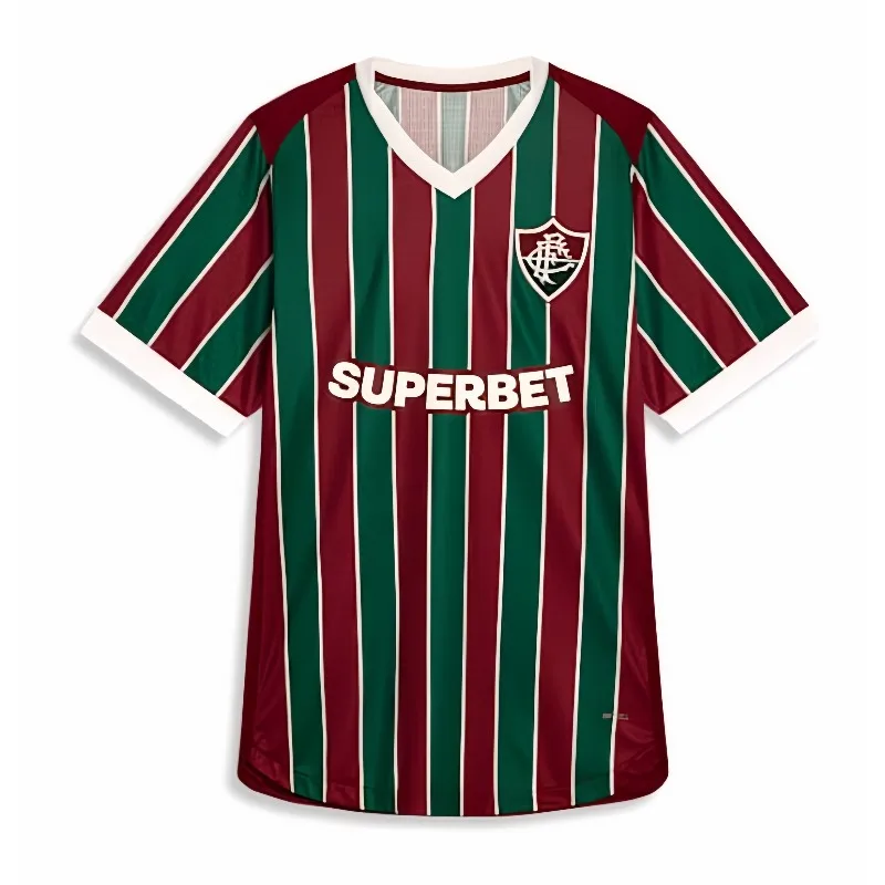 26 Men Kids Fluminense Soccer Jersey Fans Short Sleeve Football Shirt Sport Uniform Classic Retro Striped Family Matching Outfit