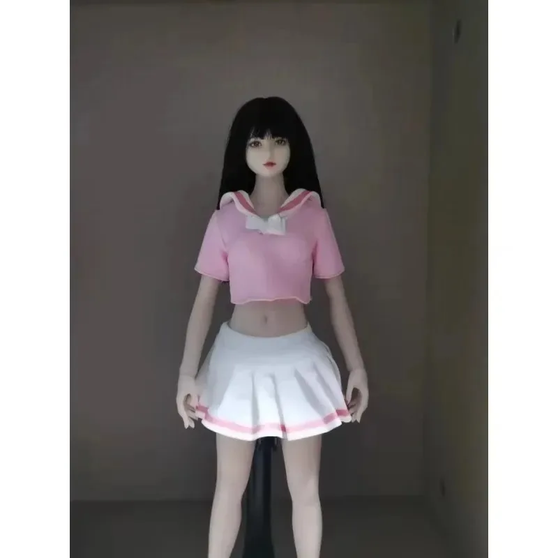 JO22X-23 1/6 Scale JO23X-10/12 Student JK Uniform Bow Shirt Denim Skirt Pleated Skirt Clothes Model for 12