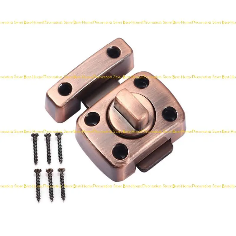 

12pd ванная комната вращается замок болта цинковой сплавной шкаф дверной замок без ключа.