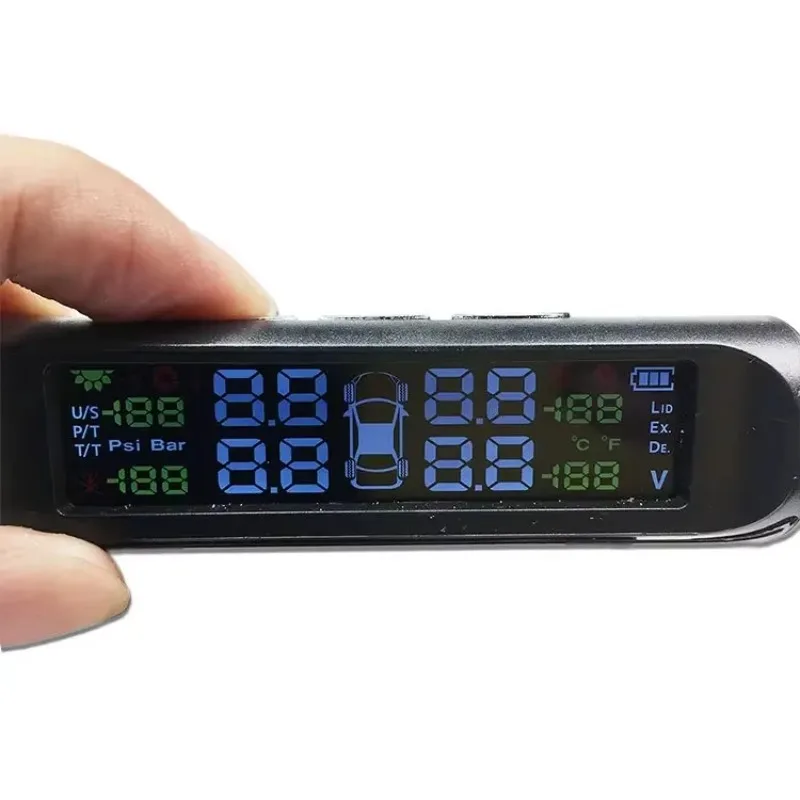 Système de surveillance TPMS de la pression des pneus de voiture intelligente, affichage numérique LCD, systèmes d'alarme de sécurité automobile, pression des pneus