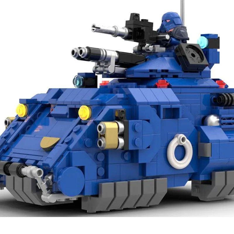 40K Gladiator Pattern Predator Tank And Exorcist Missile Launching Vehicle MOC HUmmer Building Block Model Brick Kids Toys Gifts