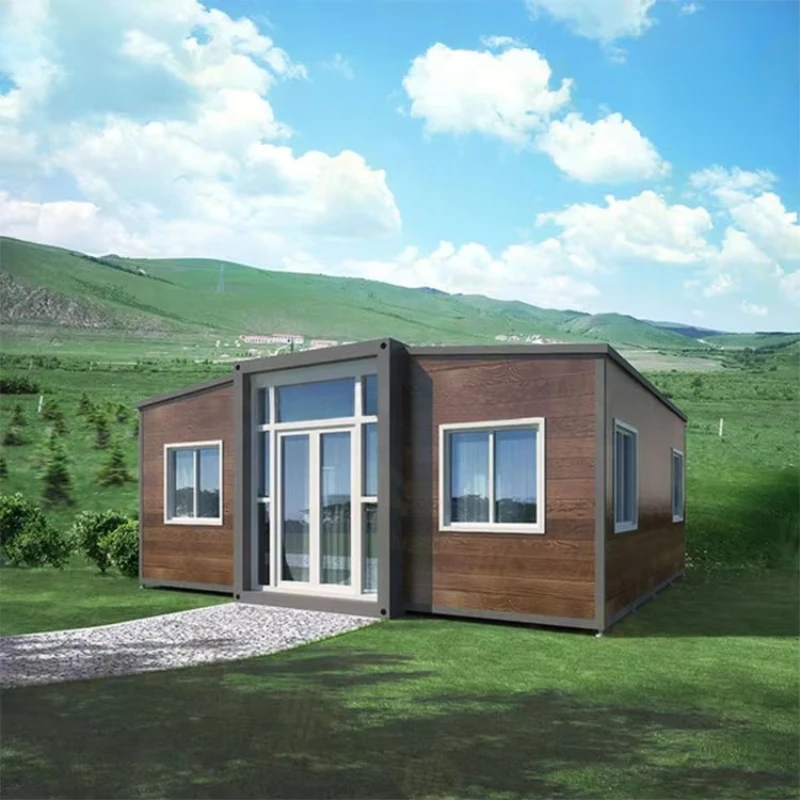 Foldable Container House 20ft Folding Design Quick Assembly Waterproof Sandwich Panel Steel Structure Portable Prefab Cabin