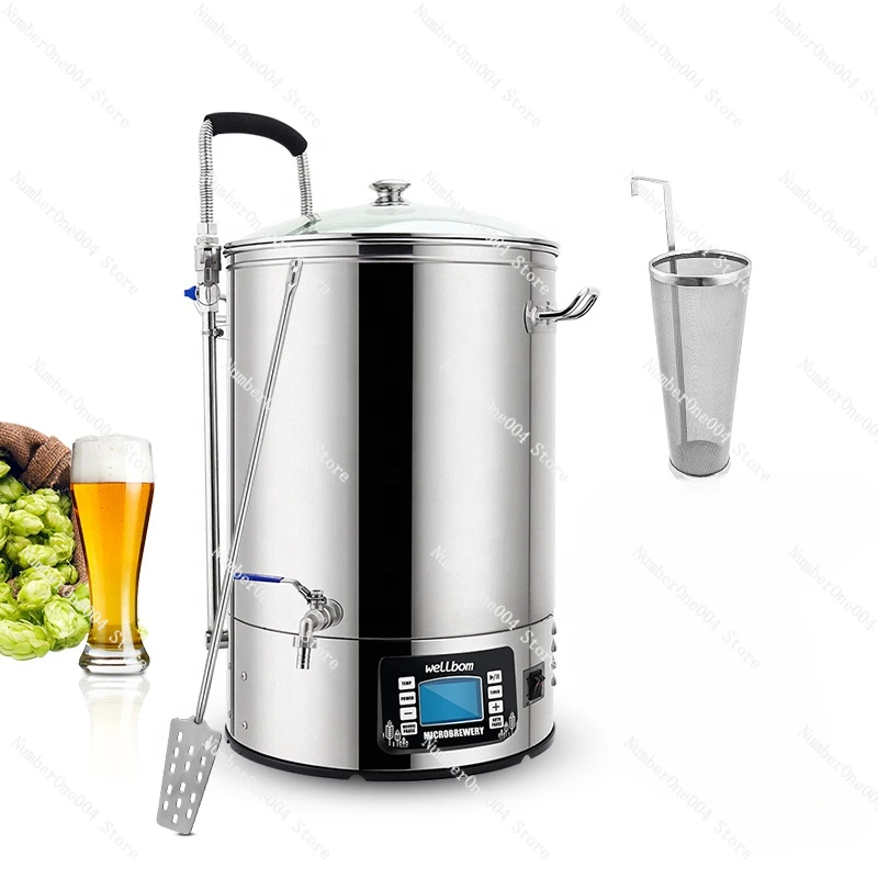 40L 60L Stainless Steel All in one Microbrewery guten home brewing system Mash Tun Micro Brewery craft Beer machine