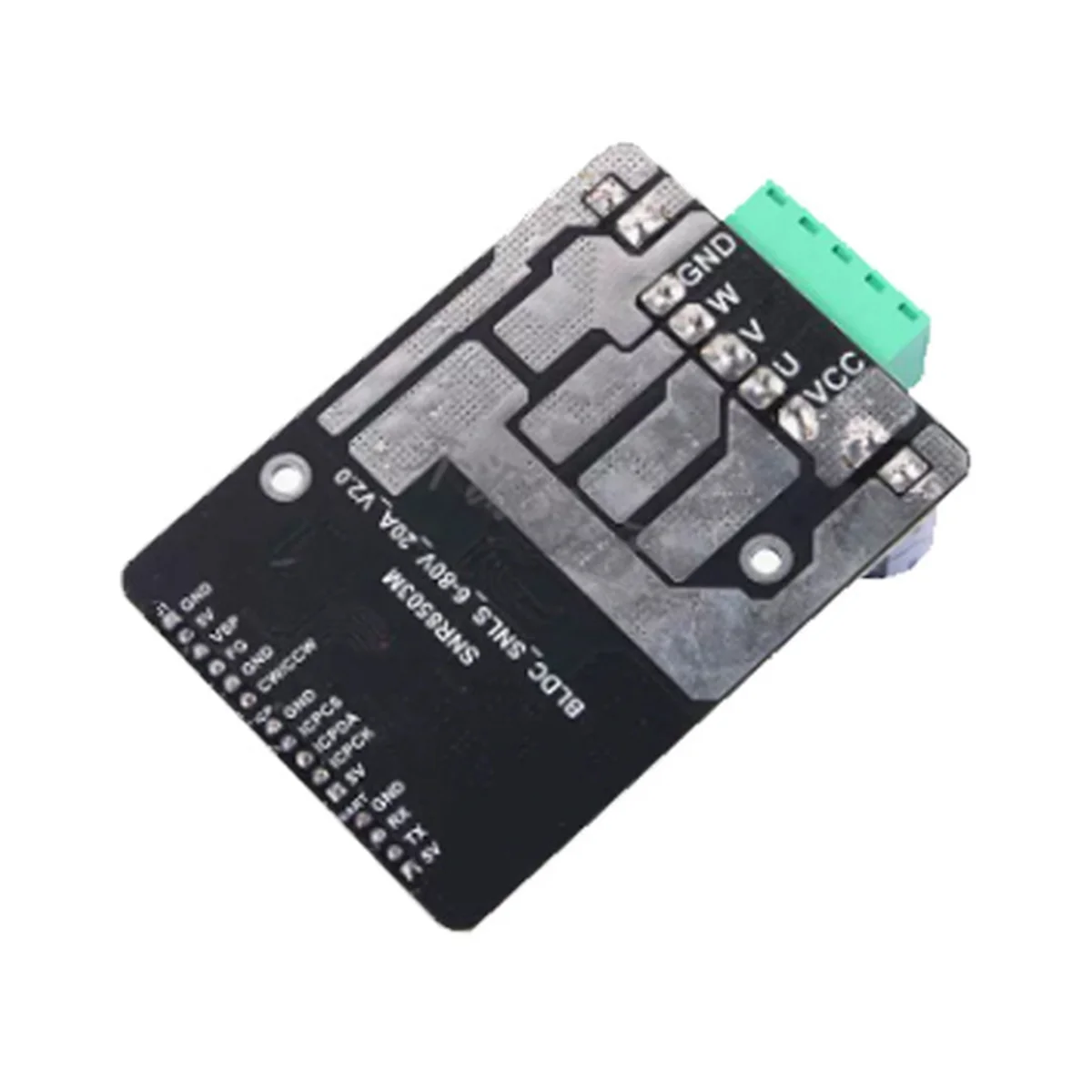 New 3C-DC 6-80V BLDC Three Phase DC Brushless Motor Controller PWM High Power 1600W Motor Driver Board Motor Regulator No Hall