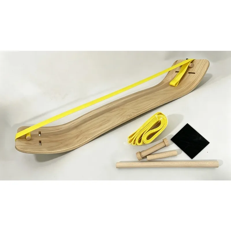 Flat Balance Board Maple Wooden Yoga Board Ski Yoga Training Balance Accessories Included