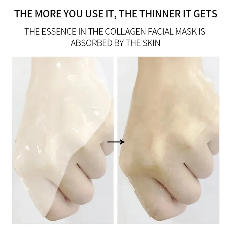 5/10 قطعة قناع الوجه الكولاجين الحيوي تقليص المسام ترطيب عميق بين عشية وضحاها قناع ترطيب منعش اشراق الوجه العناية بالبشرة