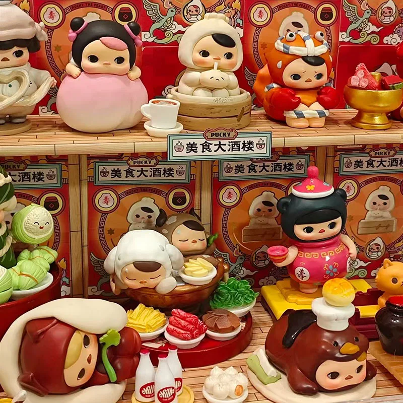 

PUCKY The Feast Series 100% Original Blind Box Toys Guess Bag Mystery Box Mistery Caixa Action Figure Surpresa Model Birthday
