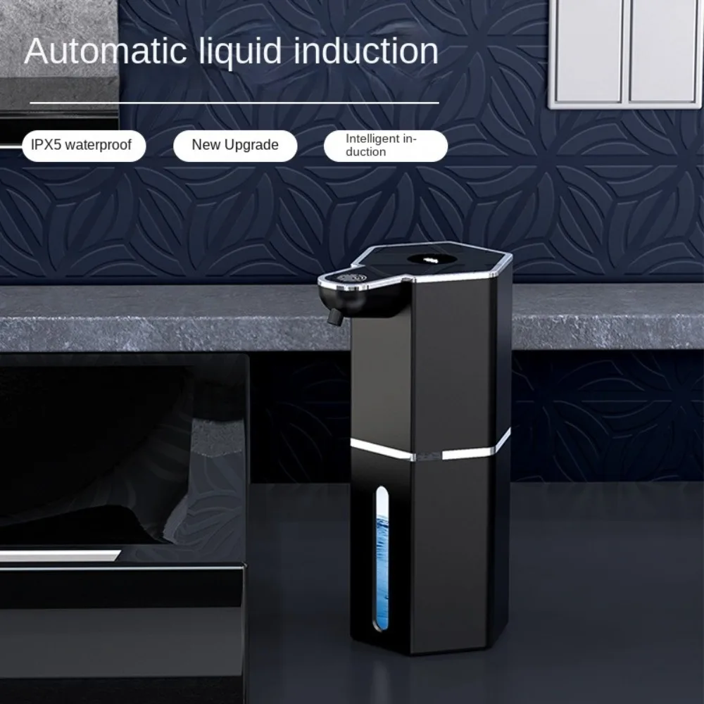 360ML Automatische Inductie Zeepdispenser met USB Oplaadbare Touchless Handwasmachine Dispenser Waterdicht Digitaal display