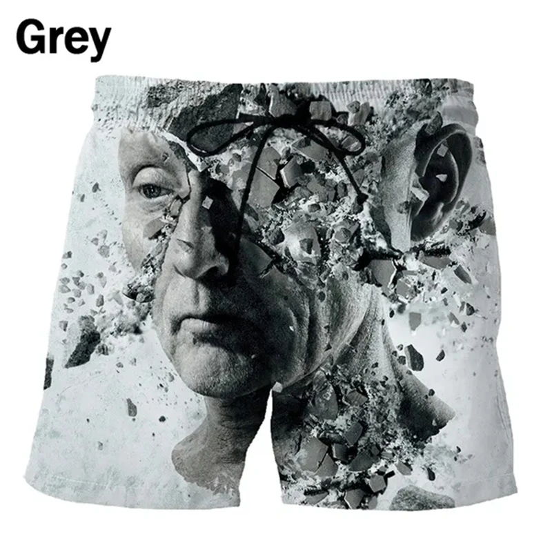 Horror Movie Saw 3d Printed Men\'s Hot Summer Beach Shorts Pants Swim Trunks Masculina Briefs Boys Cool Ice