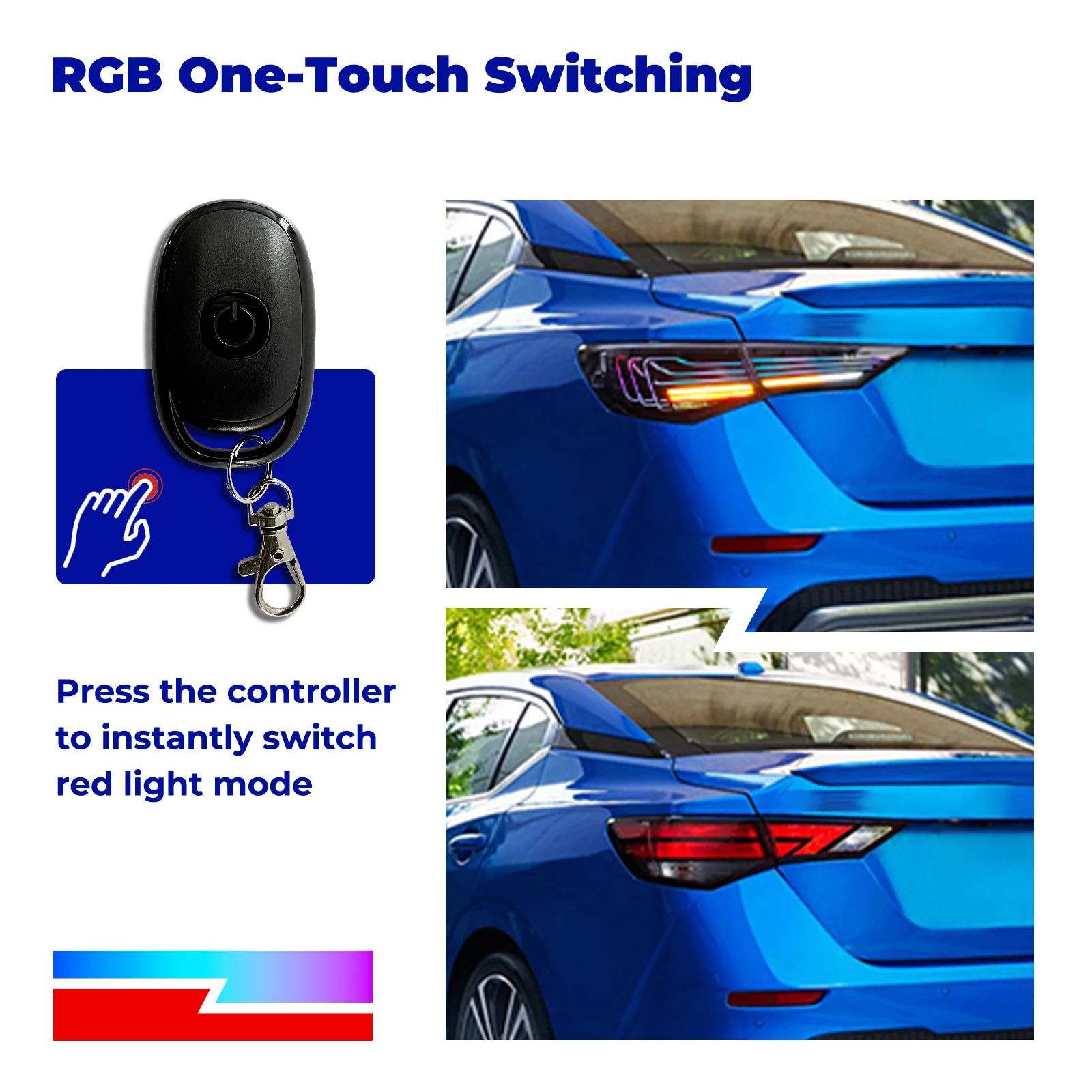 

For Nissan Sylphy Sentra 2019-2021 LED Tail Lights Red Smoke PP Material Running Lamp With 12V Volta New Condition Rear Lamp