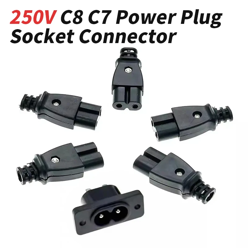 5/10pcs Detachable Figure Power Socket Connector Power Plug 10A forSmall Appliances Outlet Embedded Electric Connector Connector