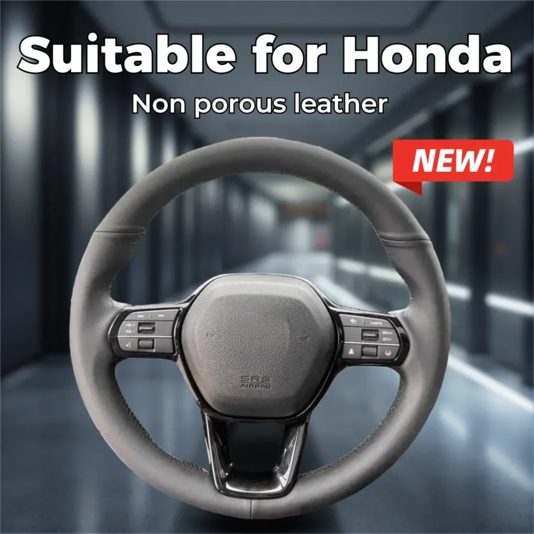 Suitable for 2022 Honda Sylphy 11th Generation Civic Steering Wheel Cover Non Perforated Leather Handle Cover, Hand Sewn Special