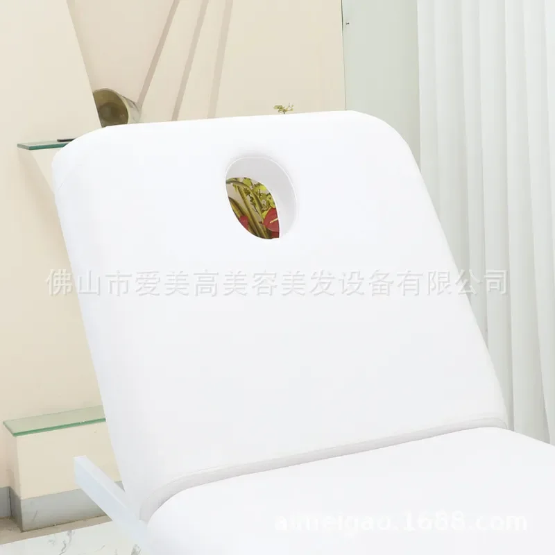 Electric Facial Bed Adjustable Massage Table for Salon Spa Therapy with Embroidered Cushion Body Care Furniture