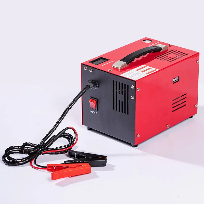 High Pressure 12V Air Pump 30MPa 4500psi with Built-in Transformer, Explosion-Proof All-in-One Portable Inflator for Tires
