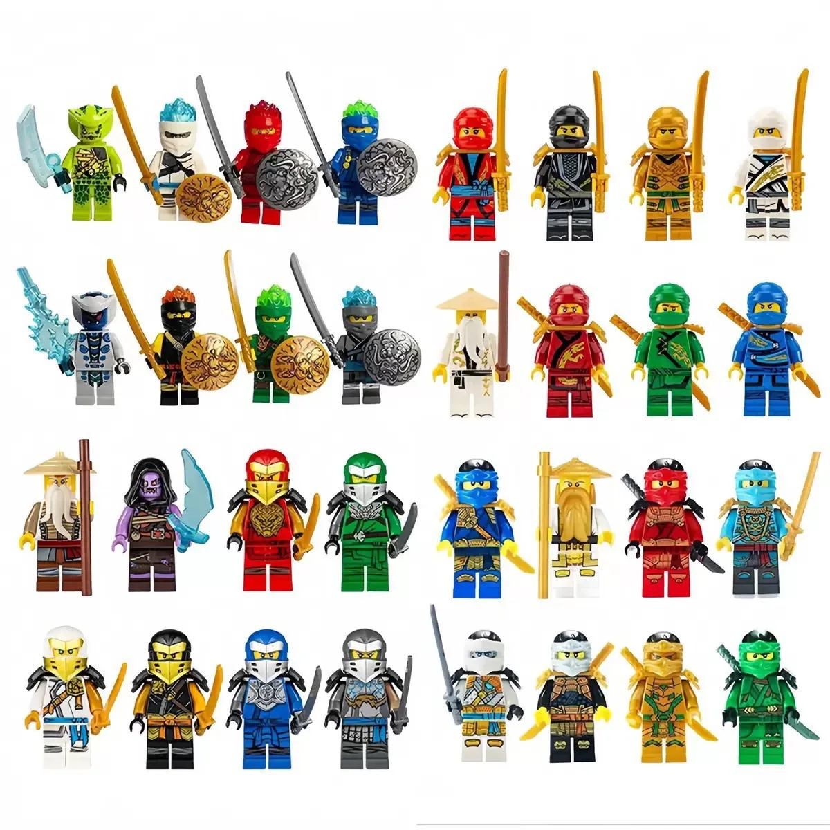 Hete anime ninja-personages, humanoïde poppen, speelgoed, kinderspeelgoed, verjaardagscadeaus, stripfiguren, ninja-motorhelden.