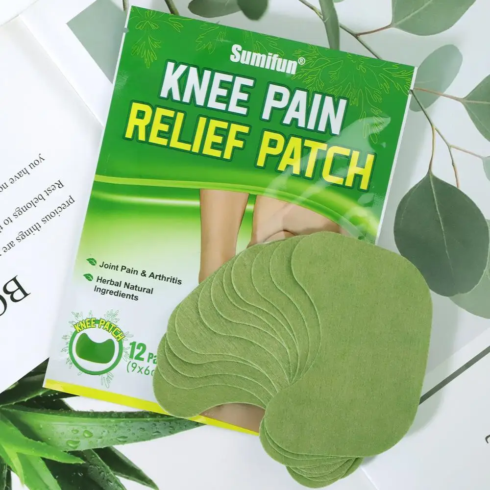 12pcs Sumifun Knee Plaster Wormwood Extract Knee Joint Ache Pain Relieving Rheumatoid Arthritis Sprains Patch