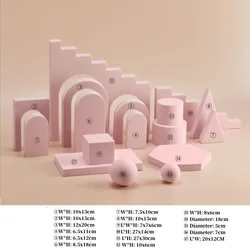 6 Colors Photography Geometry Foam Cube 16/17PCS Set Photo Studio Decoration Props For Cosmetic Jewelry Shoes Photography